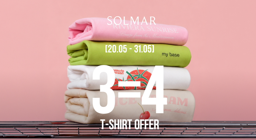 3=4 на футболки SOLMAR